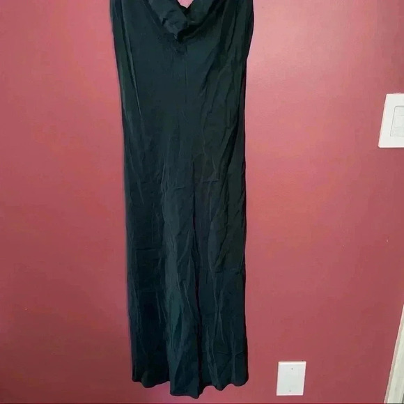 ZARA Green Satin Midi Dress - Picture 4 of 9